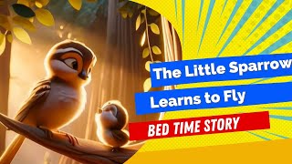 The Little Sparrow Learns to Fly | 5 Minutes Bedtime Story Telling English For Kids