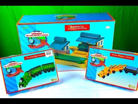 Thomas Wooden Railway - Unboxing Rare Toy Trains & Destinations Flying Scotsman