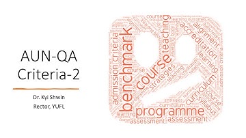 AUN-QA Criterion 2 (Sub-criteria 2.1)