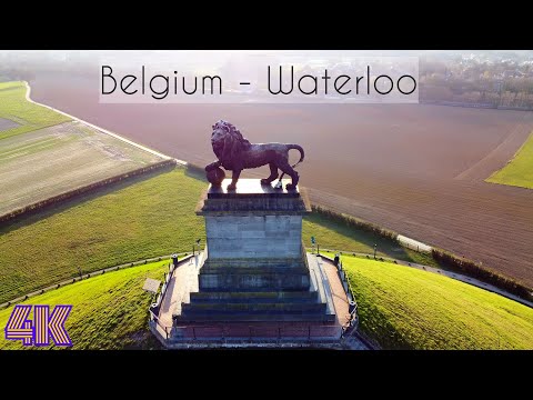 Belgium | Waterloo| Walk around and fly with drone | Belgique | Butte du Lion | 4K