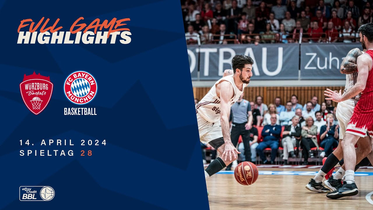 Würzburg Baskets vs. FC Bayern München Basketball - Full Game