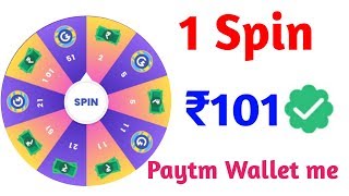 (Secret Tricks):-Spin and Earn money|| 1spin 100₹,10spin 1000₹ || new earning application 2019. screenshot 1