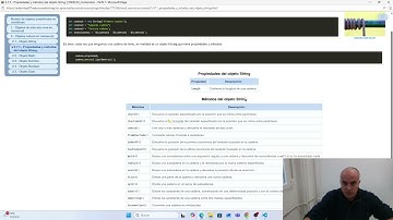 2.1.1. Propiedades y métodos del objeto String. Parte II. JavaScript. T.3. DWEC