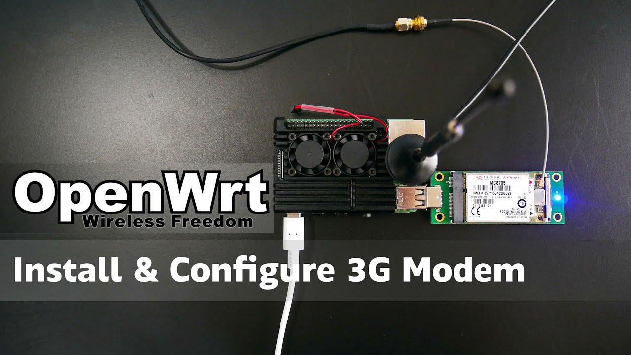 OpenWRT - Install & 3G Modem/ Dongle - YouTube