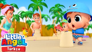 Kumdan Kale Yapmaca ⛱️ Eğlenceli ve Öğretici Çocuk Şarkıları | Little Angel Türkçe