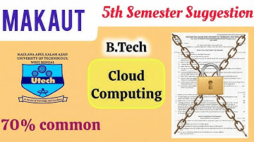Cloud Computing 5th sem suggestion #makaut