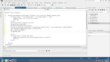 VB.NET Delete Records and change pass using sql server