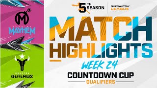 @FLMayhem vs Houston @OutlawsOW  | Countdown Cup Qualifiers Highlights | Week 24 Day 2