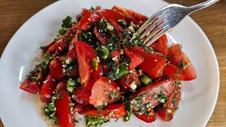 The most delicious tomato snack! 🍅 Great salad - quick and easy! Weight loss and slimming