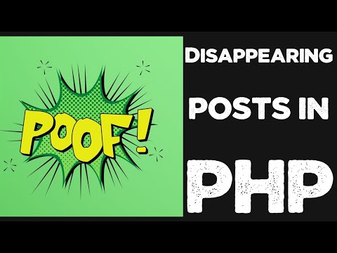 Create disappearing posts or messages like snapchat or facebook stories using PHP tutorial