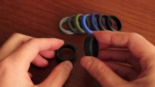 silicone rings bands metal