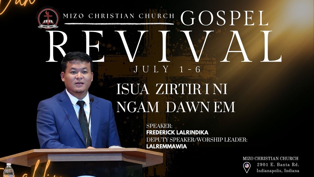 Frederick Lalrindika _ ISUA ZIRTIR I NI NGAM DAWN EM?