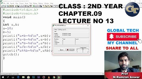 Perform arithmetic operation on two variable | Global tech