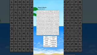 Ships and boats word search w/ answers