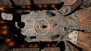 D&D | Town Center Day | Animated Battle Maps