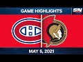 NHL Game Highlights | Canadiens vs. Senators - May 5, 2021