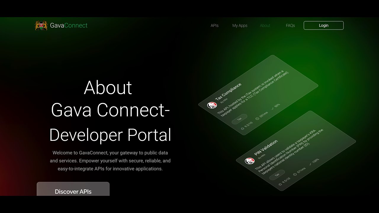 Gavaconnect — портал для разработчиков: процесс запуска.