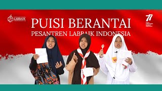 PUISI BERANTAI - Peternak, Pejuang & Chef - Santri Putri Pesantren Labbaik Indonesia screenshot 5