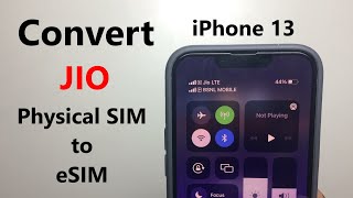 Jio | Convert to eSIM | Configuratiion | iPhone 13 | Complete Process | Feb 2022 | screenshot 4