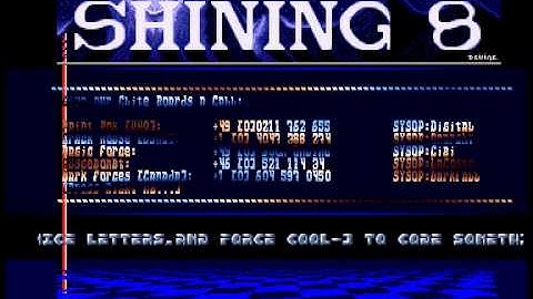 Shining 8 - BBS Intro - Amiga BBS Intro