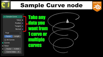 Sample curve node has all the curve data you need - Blender 4.2 Geometry node Tutorial