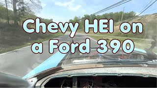 HEI swapped onto a 1965 Ford Galaxy 390 FE, test and tune.
