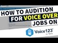 Comment auditionner pour des travaux de voix off sur voice123