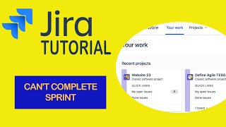 Can't Complete Sprint - JIRA TUTORIAL 2022 screenshot 1