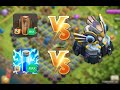 coc max earthquake spell vs eagle artillery and lightning spell vs eagle artillery