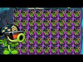 45 mega gatling pea  all plants level 1 power up vs 99 medusa zombie  pvz 2 gameplay