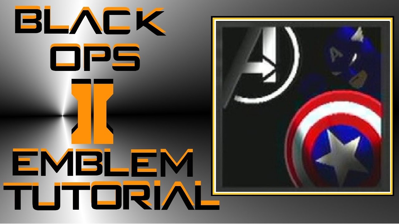Call of Duty Black Ops 2 : Captain America Avengers Emblem Tutorial