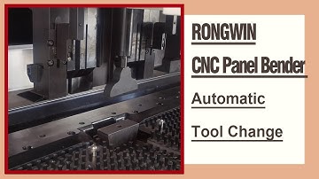 RONGWIN new style cnc panel bender full servo bending center with automatic tool change function
