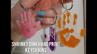 How To Make Shrinky Dink Hand Print Keychains
