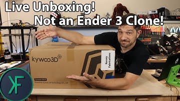 Kywoo Tycoon Max 3D Printer Live Unboxing and Test Print