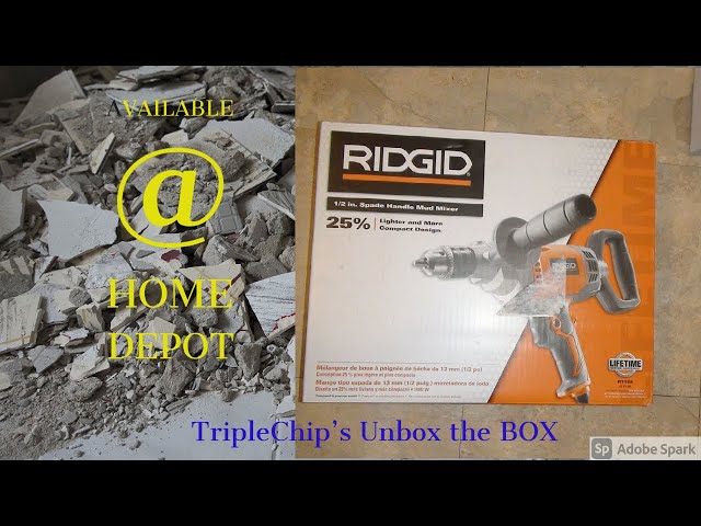 RIDGID Single-Paddle Mixer R7135 - The Home Depot