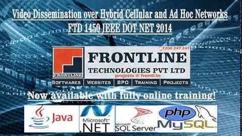 Video Dissemination over Hybrid Cellular and Ad Hoc Networks IEEE DOT NET 2014