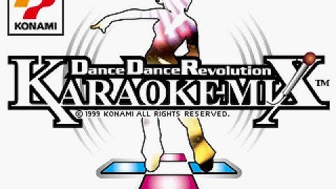 Dance Dance Revolution Karaoke Mix (DAM-DDR) opening + menus