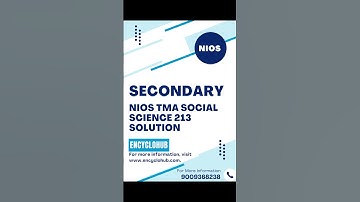 SOLVED NIOS TMA OF SOCIAL SCIENCE CLASS 10 | NIOS TMA | NIOS ASSIGNMENT