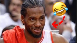 Kawhi Leonard Laughing (Compilation) 🤣🤖