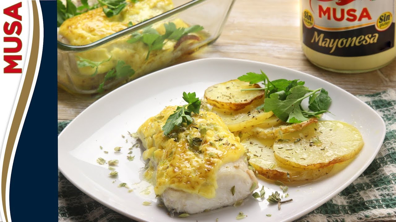 Merluza Rellena Con Mayonesa Gratinada Merluza gratinada con mayonesa - Recetas Fáciles - YouTube