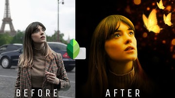 Butterfly glowing effect photo editing | snapseed light effect | snapseed manipulation