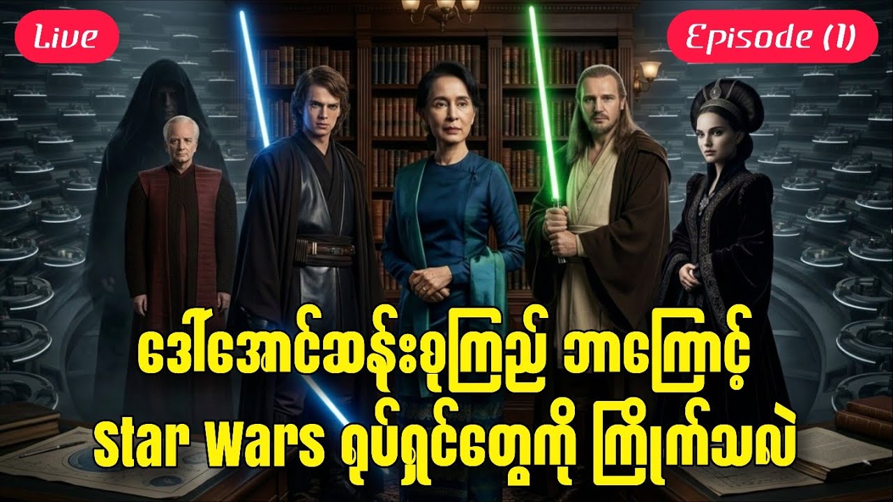 ဒေါ်အောင်ဆန်းစုကြည် ဘာကြောင့် Star Wars ကို ကြိုက်သလဲ (Episode I: The Phantom Menace )