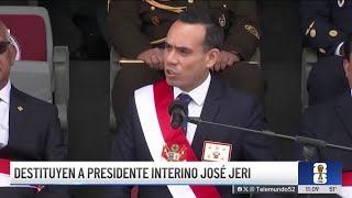 Congreso de Perú destituye a presidente interino José Jerí