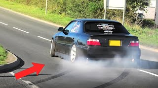 Tuner Cars SEND IT Leaving a Car Show Before Police Arrive!