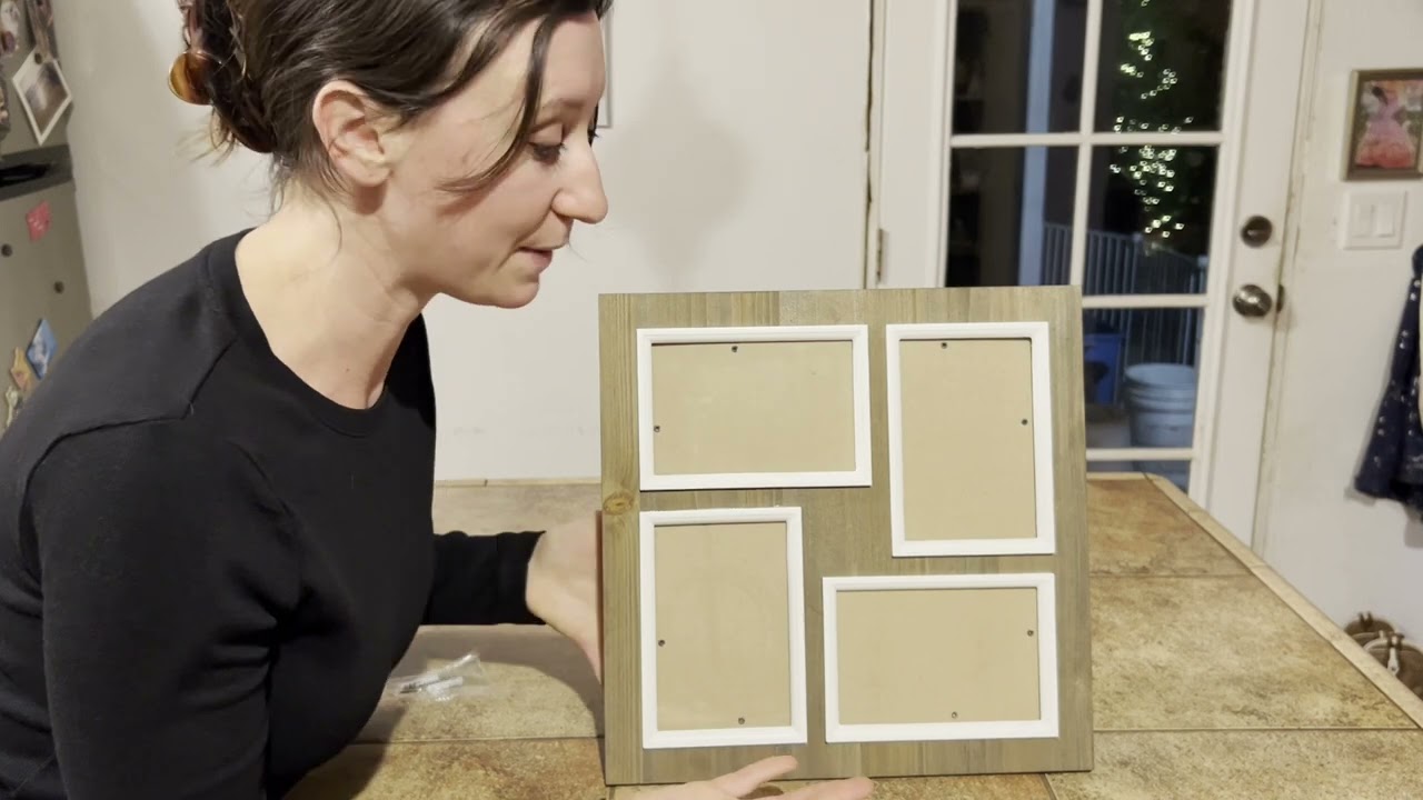 This Wood Picture Frame Holds Four 4x6 Photos!