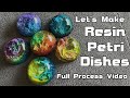 Lets make resin petri dishes  full process  epoxy resin jewelry
