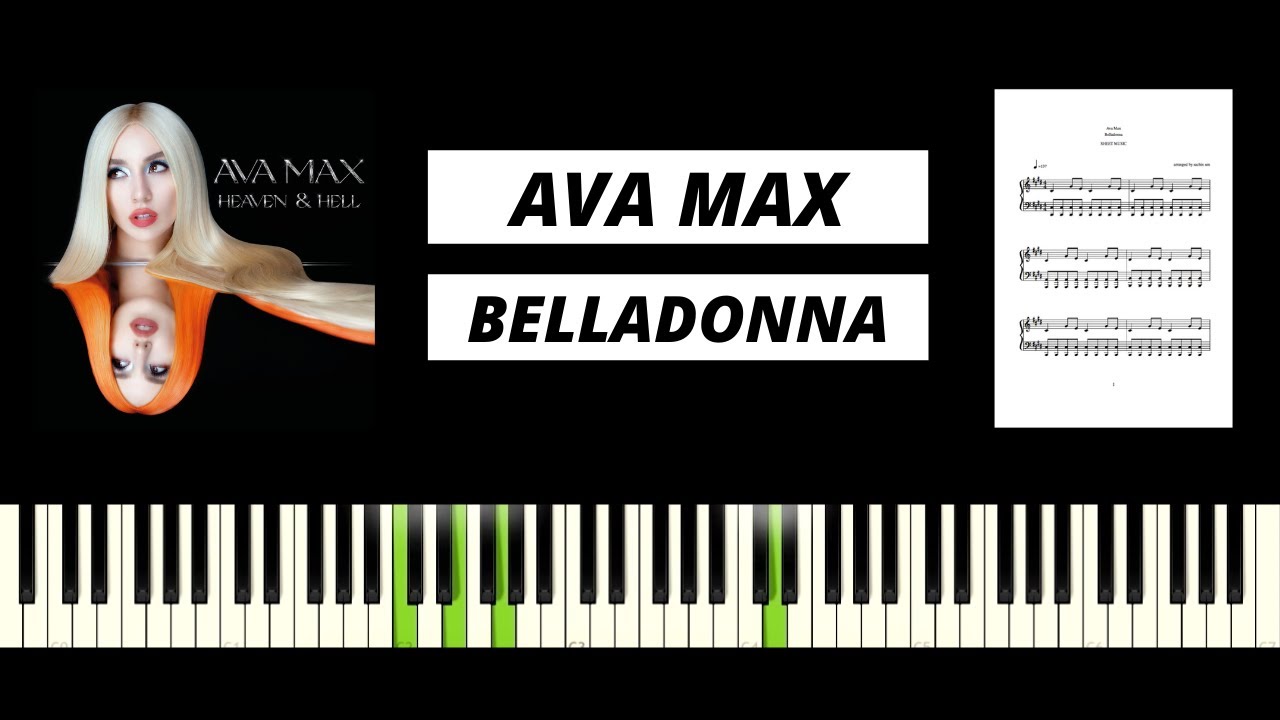 Ava Max - Belladonna (BEST PIANO TUTORIAL & COVER)