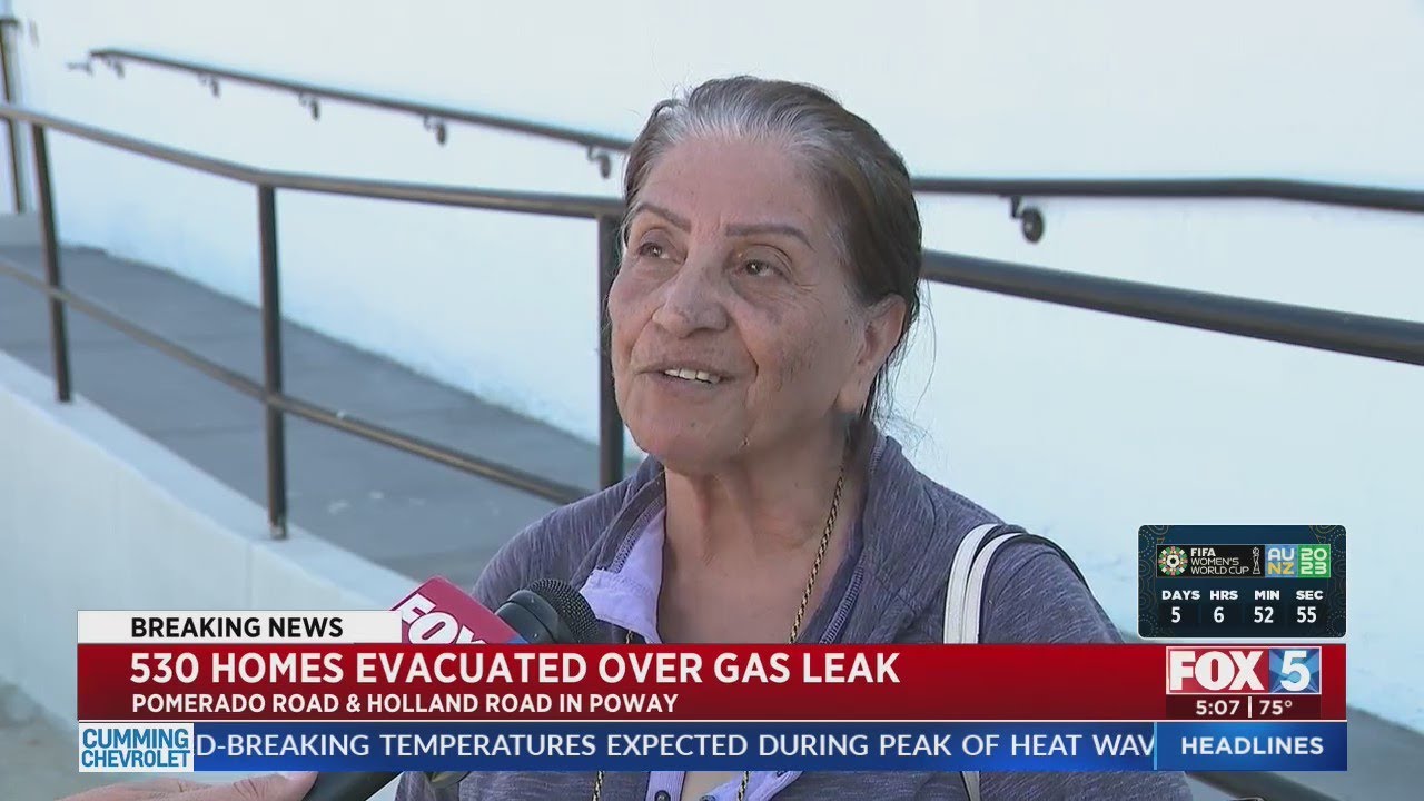 530 Homes Evacuated Over Gas Leak - YouTube