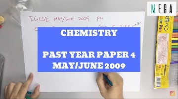 Chemistry Past Year IGCSE May/June 2009