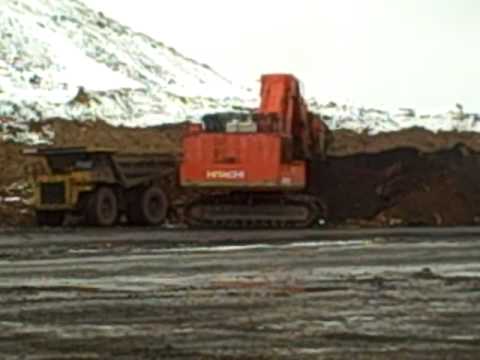 Hitachi ex5500 ex 5500 mining front shovel - YouTube